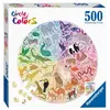 Puzzle rond 500 pièces Ravensburger Animaux Circle of Colors