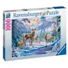 Puzzle 1000 p - Chevreuils et cerfs en hiver  - Ravensburger Puzzle  - 00019949 