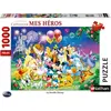 Puzzle 1000 pièces - La Famille Disney - Marque NATHAN - Thème Dessins animés et BD - Mixte - A partir de 13 ans