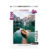Puzzle 500 pièces Nathan Les barques du lac de Braies