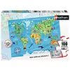 Puzzle 100 pièces Nathan Carte du monde des monuments