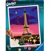 Ravensburger   CreArt Grand Format 30x40 cm   Paris City of Love   Loisir créatif   Peinture par numéros   Adulte - Activité détente et créative   Dès 12 Ans   23624   Version française
