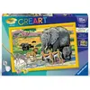 CreArt Kids 31x21cm : Animaux de la Savane