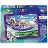 Ravensburger CreArt Kids 18x24cm : Chaton dans le hamac