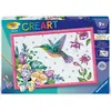 Ravensburger CreArt Kids 31x21cm : Colibri et fleurs exotiques