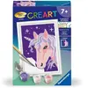 CreArt Kids 8x12cm : Licorne à criniere violette
