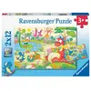 Puzzle enfant 2x12 pièces Ravensburger Mes dinos préférés