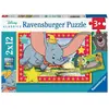 2 Puzzles - Aventure Disney Animaux 12 Pièces  Ravensburger
