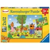 Puzzle enfant Ravensburger Journée Nature en famille 2x12 pièces