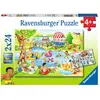 Puzzle Ravensburger - S'amuser au lac, 2x24 pièces