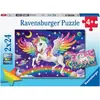 Ravensburger Coffret de Puzzles Licorne et Pégase - 2 Puzzles de 24 Pièces pour Enfants - Neuf
