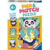 Puzzle enfant 3x24 pièces Ravensburger Mix et Match Les animaux rigolos