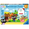 2 Puzzles - Ferme & Pêcheur Milo 12 Pièces  Ravensburger