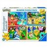 Clementoni Ravensburger- Puzzle 4 x 100 pièces Bumper Pack, Pokémon, 6929