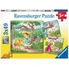 Ravensburger puzzle Raiponce, petit chaperon rouge  3x49p