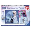 Ravensburger Puzzles 3 x 49 pièces Elsa Anna et Olaf Disney Frozen La Reine des Neiges
