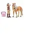 Figurine Schleich - Cheval - Palefrenière avec jument islandaise