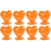 Boîte de 8 Porte-cartes Coeur en résine 5cm, Pêche