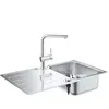 Grohe - viers - Ensemble évier K500 et mitigeur Minta, inox brossé / chrome 31573SD1