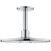 GROHE Set douche de tête Rainshower bras plafonnier chromé rond SmartActive