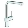 Grohe Mitigeur d'évier MINTA DN 15, bec L, chrome basse pression GROHE