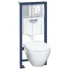 GROHE - Pack Bati WC Solido Compact 39186000 - WC 6-9 l 1,13m