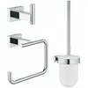 Grohe Essentials Cube Set d'accessoires de salle de bains, 40757001,