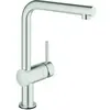 Mitigeur Évier - GROHE - Minta Touch - Supersteel - Inox - Économie d'eau