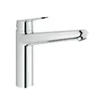 Mitigeur d'évier Grohe Eurodisc - Robinet bec fixe - Forme L - Chrome