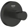 Patère murale - GROHE - Start - Noir mat - Métal - Fixations cachées