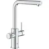 Robinetterie - GROHE - Blue Pure Minta - Bec L - Douchette extractible - Noir laqué