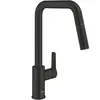 Robinet de cuisine avec douchette GROHE Start bec haut noir mat 2 jets