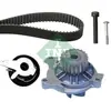 Pompe à eau + kit de courroie de distribution INA, par ex. pour VW, Audi