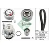 Pompe à eau + kit de courroie de distribution INA, par ex. pour Skoda, Seat, VW, Audi