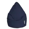 Sitting Point Pouf poire XXL d'intérieur bleu jeans 80x130cm