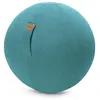Sitting Point Balle d'assise aspect feutrine turquoise avec poignée polyester D65
