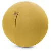 Sitting Point Balle d'assise aspect feutrine moutarde avec poignée polyester D65