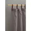 Magma Panneau voilage finition pattes aspect cuir gris foncé 245 x 135
