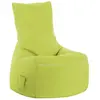 Pouf d'extérieur vert anis avec dossier 95x65x90 cm