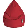 Sitting Point Pouf poire XXL d'intérieur rouge vif 80x130cm