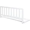 roba Barrière De Lit En Bois - Protection Anti-chute Sûre Pour Bébés Et Enfants Blanc