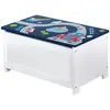 roba Coffre de rangement pour jouets Racer Bleu 60x32x30 cm MDF