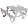 roba Table de pique-nique pour 4 enfants en bois lasuré gris