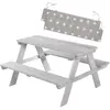 ROBA Table Pique-Nique Enfants Outdoor + en Bois Massif - avec Coussin...