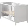 Lit Bébé 2 en 1 - ROBA - Indépendant et Cododo - Sommier Réglable - Taupe