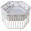 Parc Bébé Hexagonal ROBA - Adam & Eule - Bois Blanc - 121x106 cm - Tou...