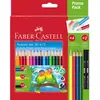 Faber-Castell Promo Pack de 24 crayons triangulaires 18+4+2 couleurs assorties