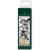 FABER-CASTELL Etui 4 Feutres Noirs Pitt