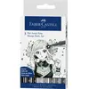 Set de 8 Feutres Faber-Castell Pitt Artist Pens Manga Noir et Gris
