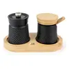 Peugeot Moulin à poivre Bali fonte noir et sa coupelle à sel en coffret cadeau